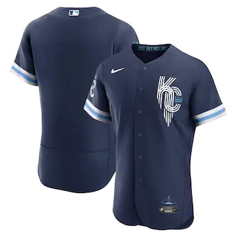 mens nike navy kansas city royals 2022 city connect authent